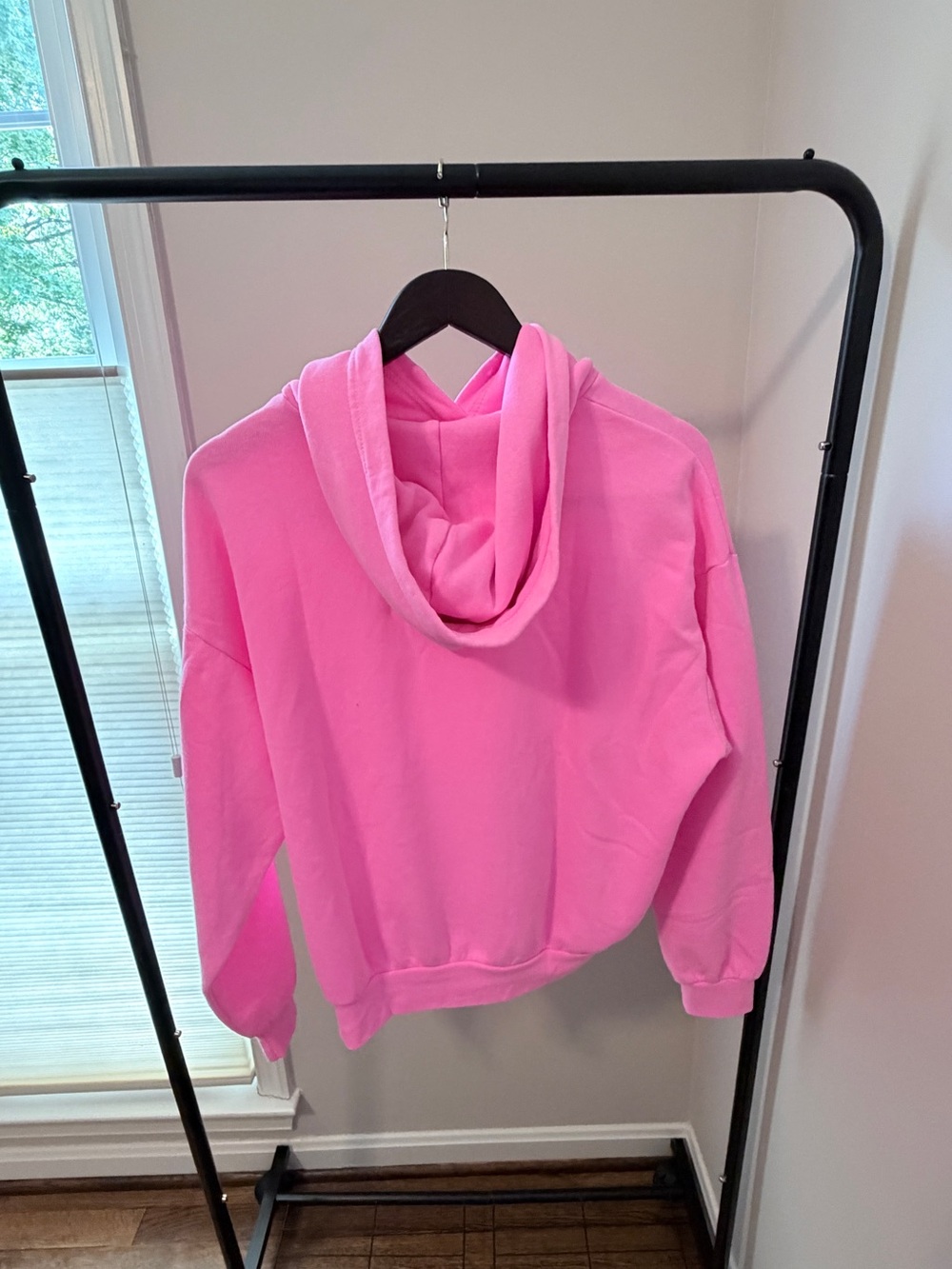 Aviator Nation Hot Pink Hoodie with Purple Bolt Accent - Picture 2 of 7